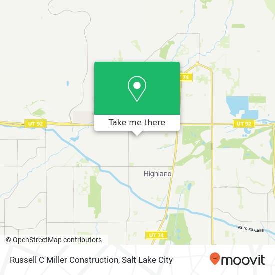 Russell C Miller Construction map