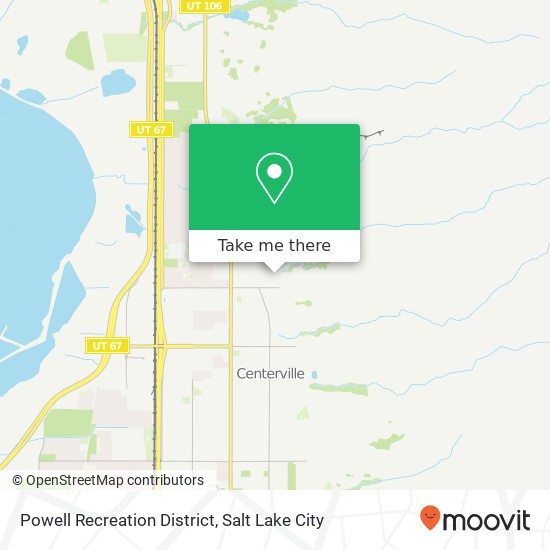 Powell Recreation District map