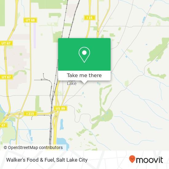 Walker's Food & Fuel map