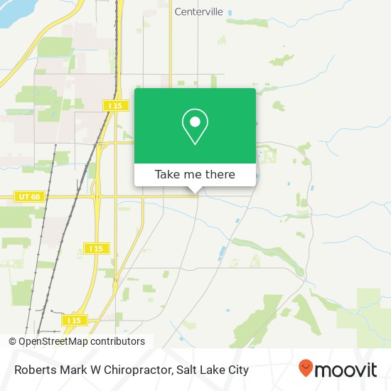 Roberts Mark W Chiropractor map