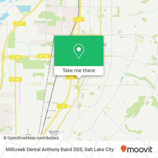 Mapa de Millcreek Dental Anthony Baird DDS