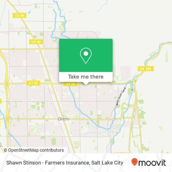 Mapa de Shawn Stinson - Farmers Insurance