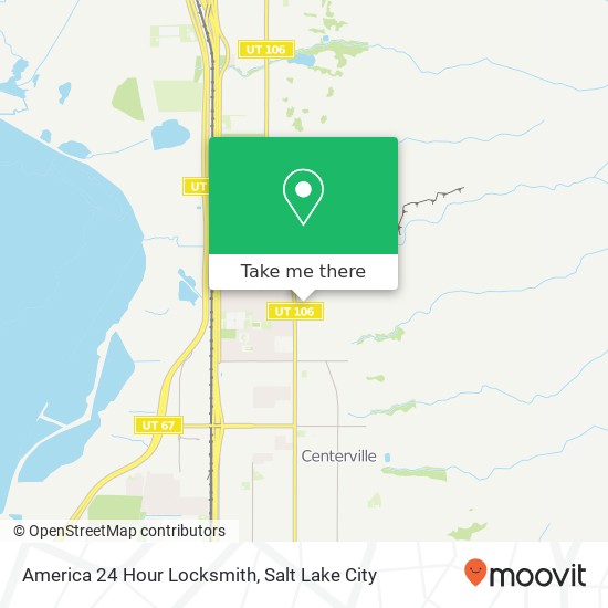 America 24 Hour Locksmith map
