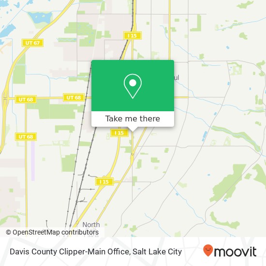 Davis County Clipper-Main Office map