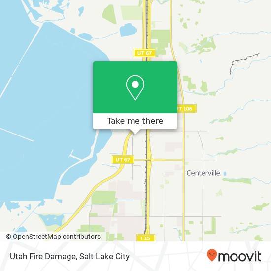 Mapa de Utah Fire Damage