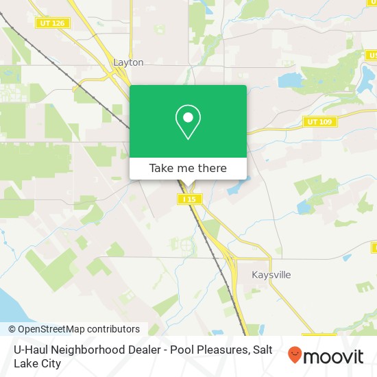 U-Haul Neighborhood Dealer - Pool Pleasures map