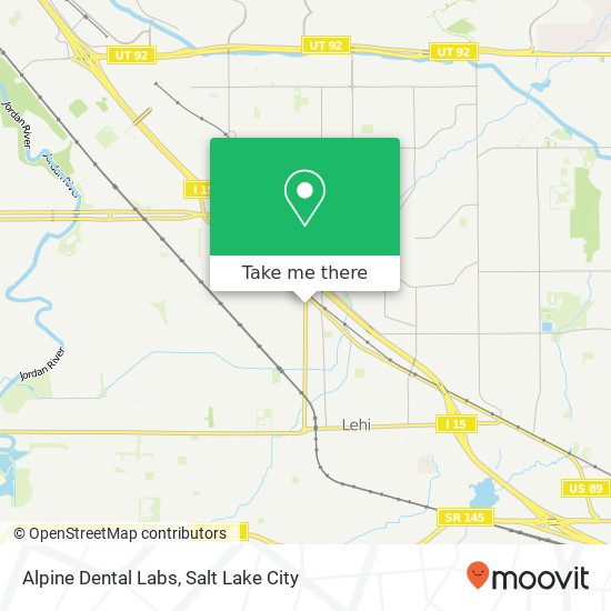 Alpine Dental Labs map