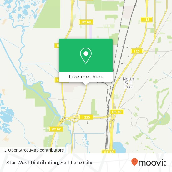 Star West Distributing map