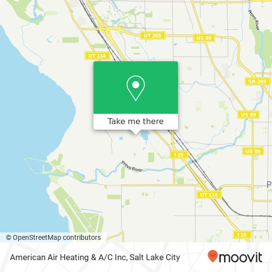 Mapa de American Air Heating & A/C Inc