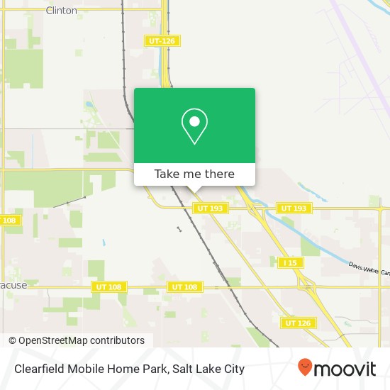 Mapa de Clearfield Mobile Home Park