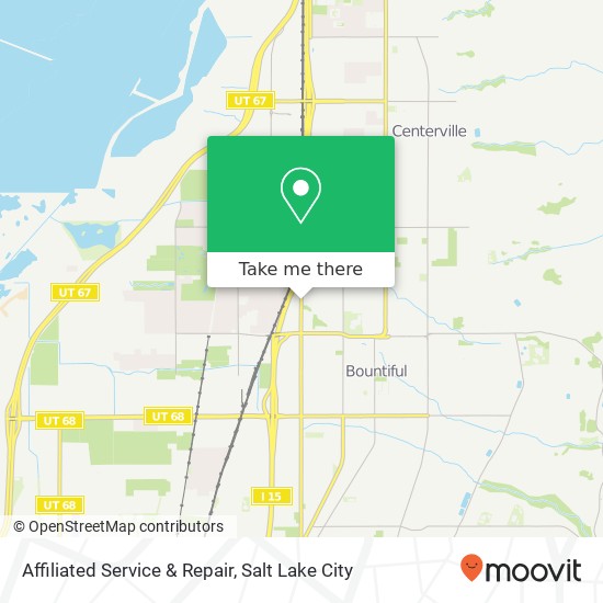 Affiliated Service & Repair map