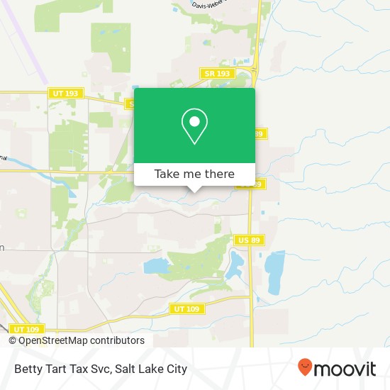 Betty Tart Tax Svc map