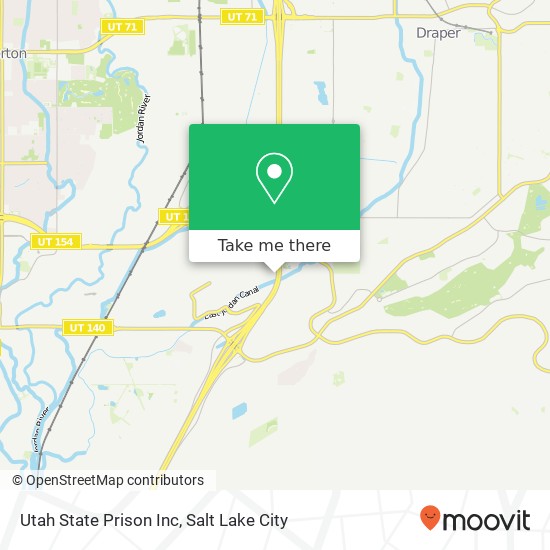 Utah State Prison Inc map