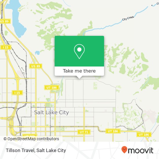 Tillson Travel map