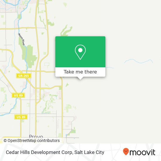 Mapa de Cedar Hills Development Corp