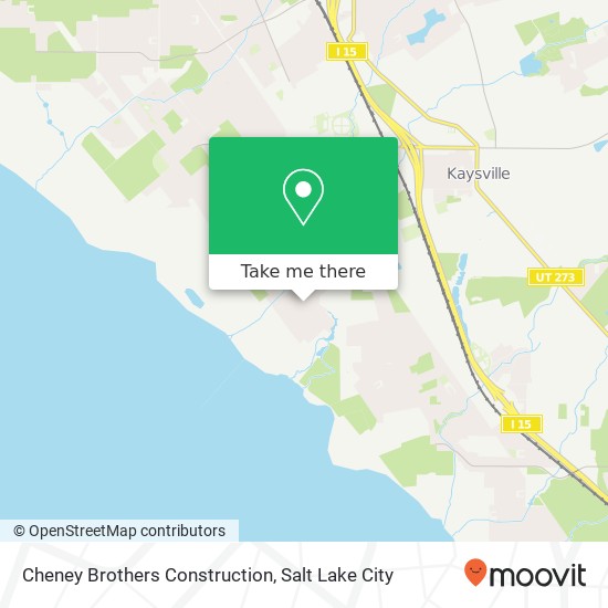 Cheney Brothers Construction map