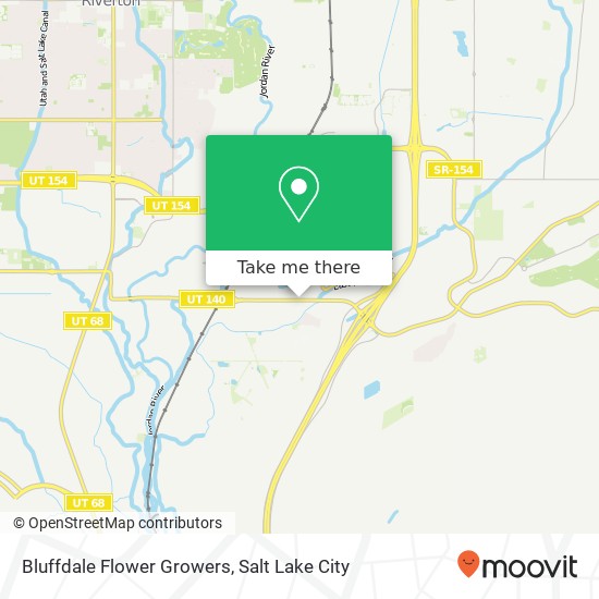 Bluffdale Flower Growers map