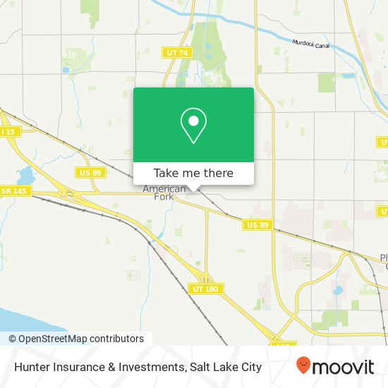 Hunter Insurance & Investments map