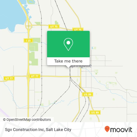 Sgv Construction Inc map