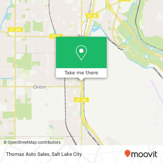 Thomas Auto Sales map