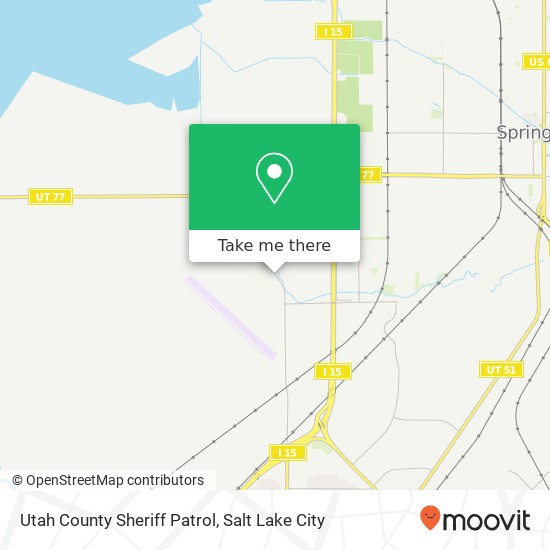 Utah County Sheriff Patrol map