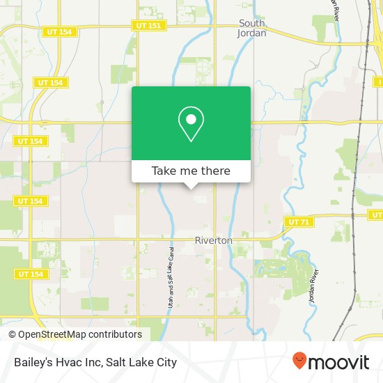 Mapa de Bailey's Hvac Inc