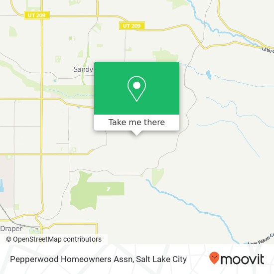 Pepperwood Homeowners Assn map