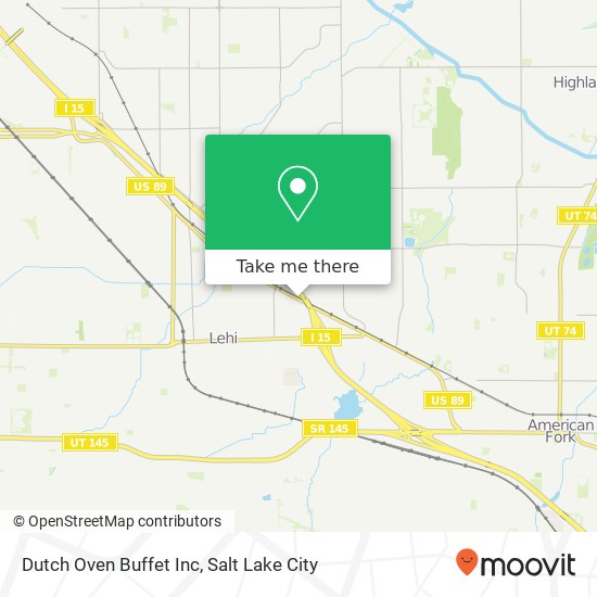 Mapa de Dutch Oven Buffet Inc