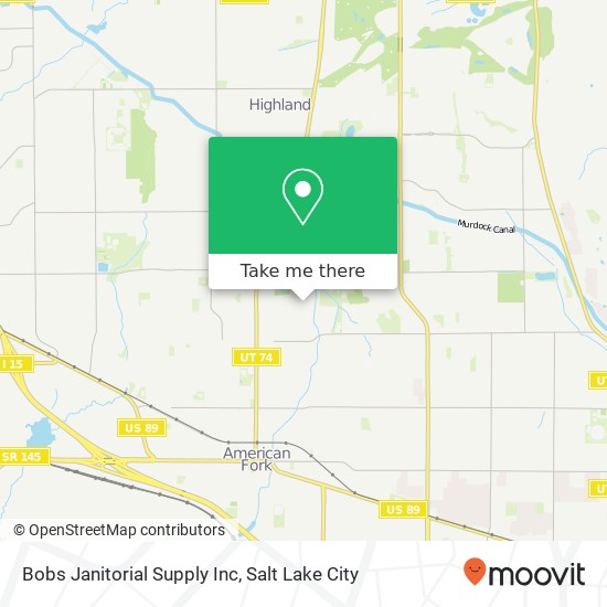 Mapa de Bobs Janitorial Supply Inc