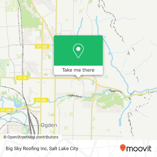 Big Sky Roofing Inc map