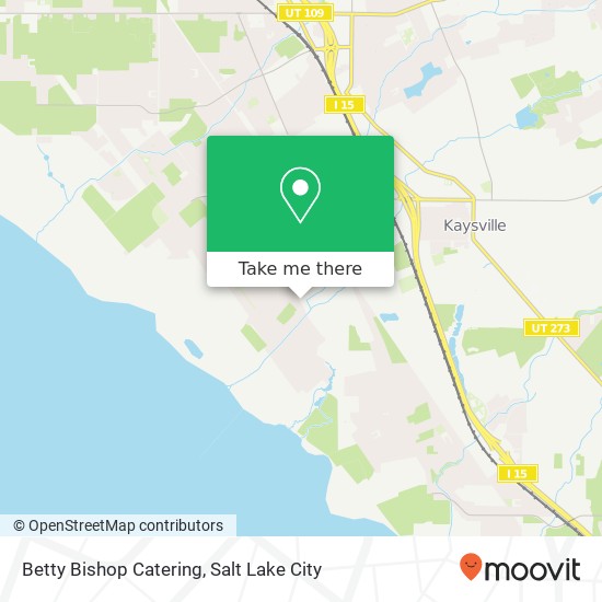 Betty Bishop Catering map