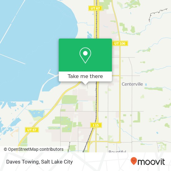 Mapa de Daves Towing