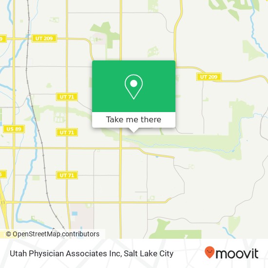 Mapa de Utah Physician Associates Inc