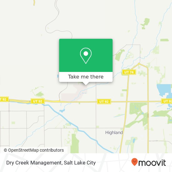 Dry Creek Management map