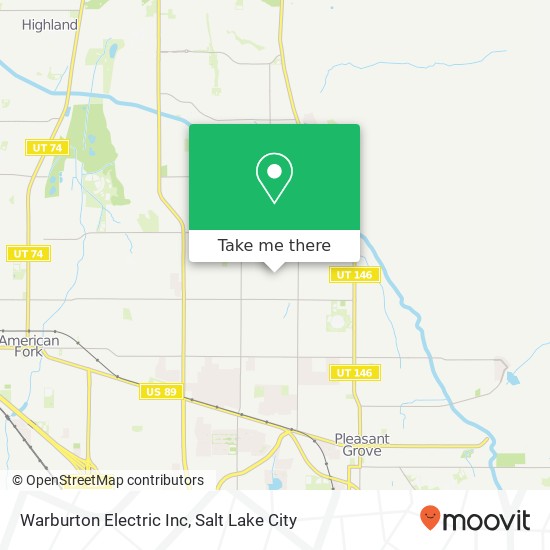 Warburton Electric Inc map