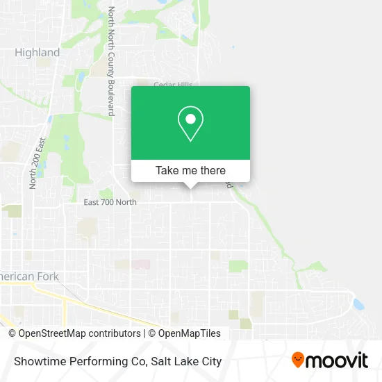 Showtime Performing Co map