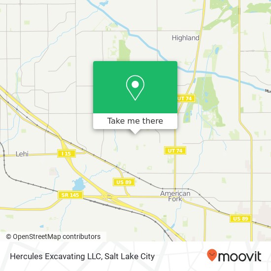 Hercules Excavating LLC map