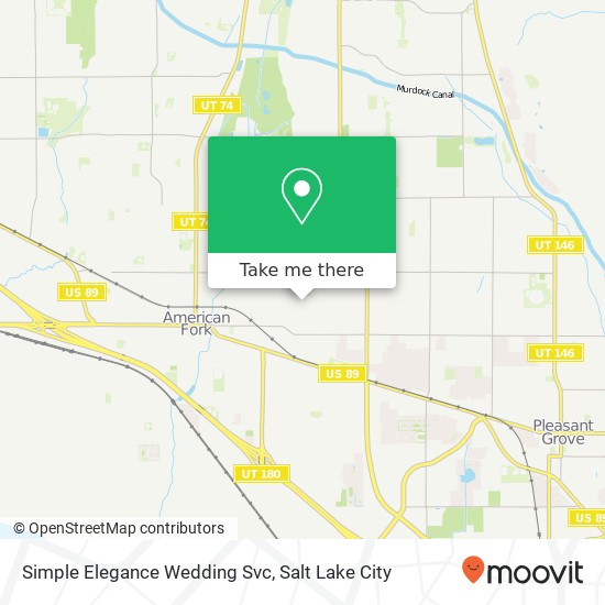 Mapa de Simple Elegance Wedding Svc