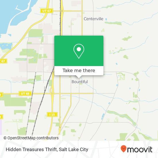 Mapa de Hidden Treasures Thrift