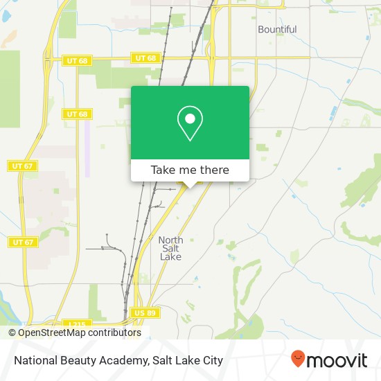 National Beauty Academy map