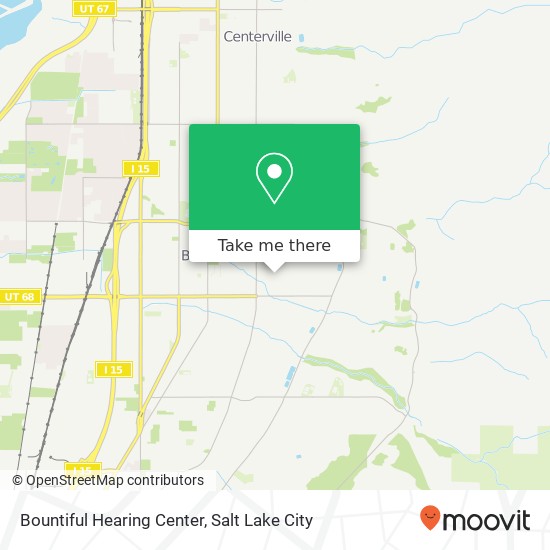 Mapa de Bountiful Hearing Center