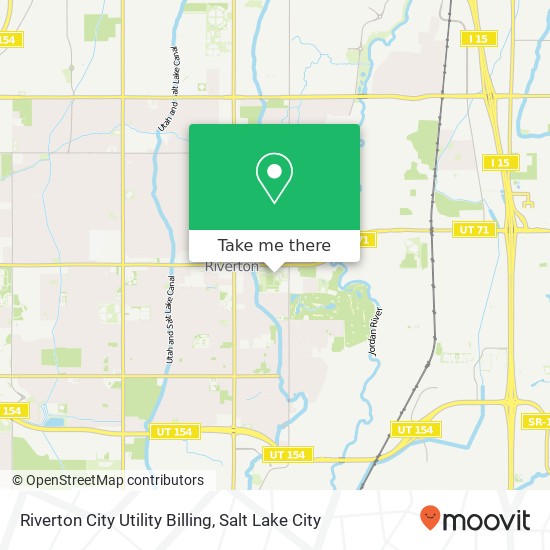 Riverton City Utility Billing map