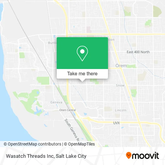 Wasatch Threads Inc map