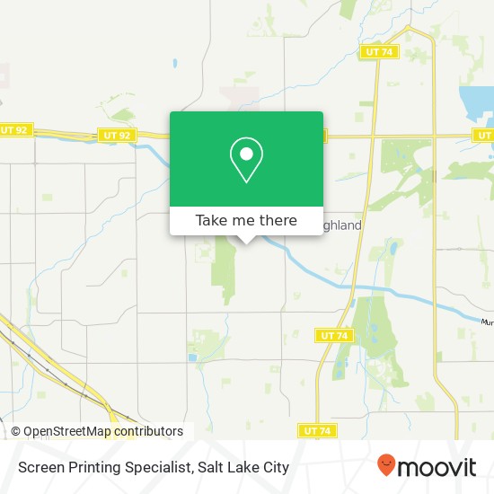 Screen Printing Specialist map
