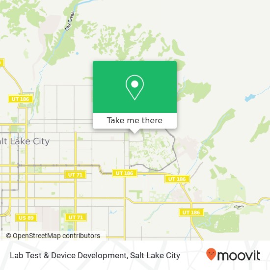 Mapa de Lab Test & Device Development