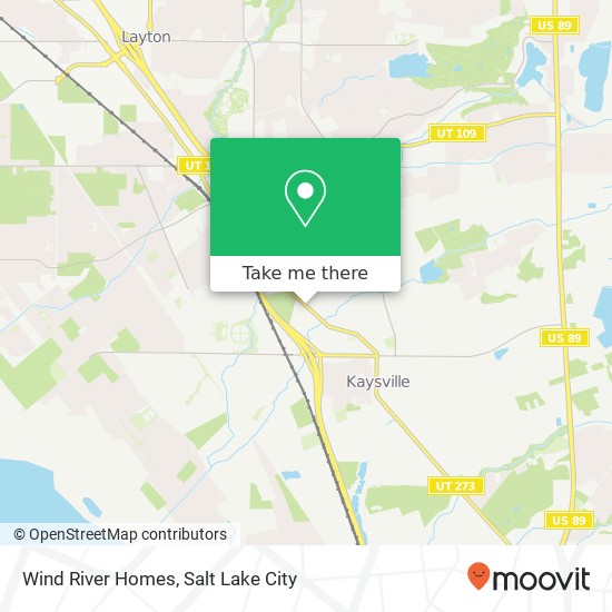 Mapa de Wind River Homes