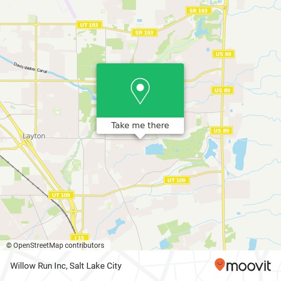 Willow Run Inc map