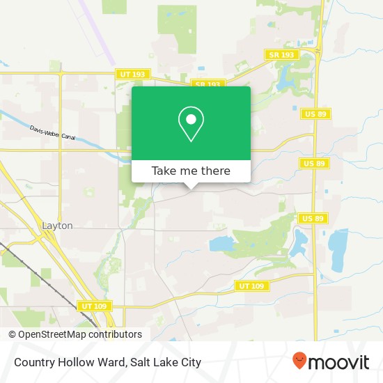 Mapa de Country Hollow Ward