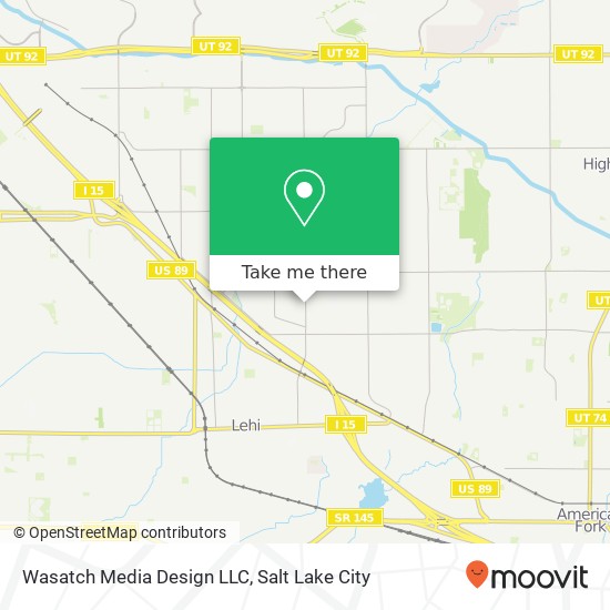 Wasatch Media Design LLC map