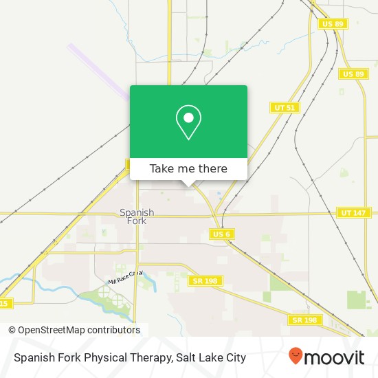 Spanish Fork Physical Therapy map